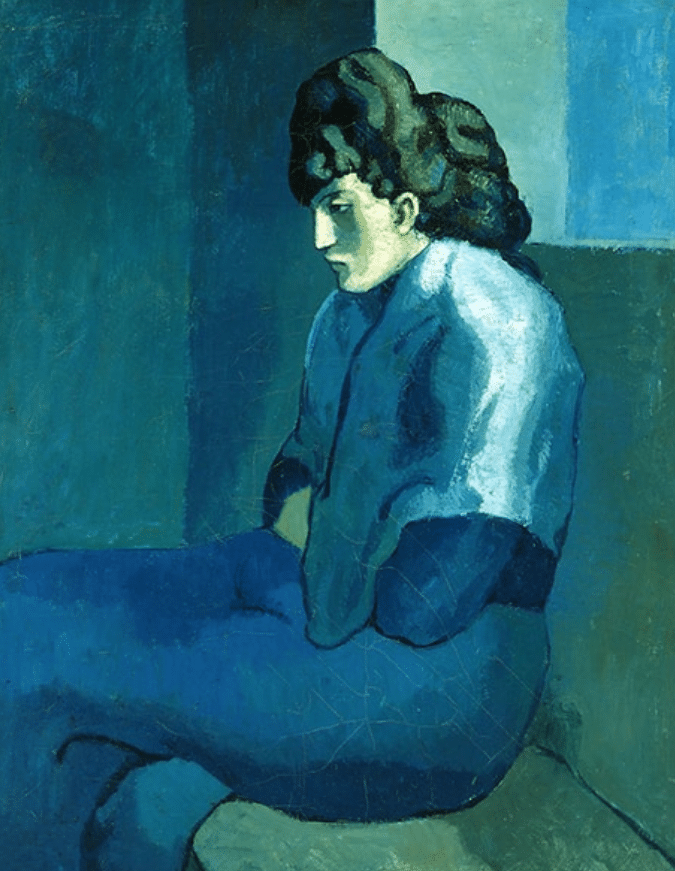 Femme Assise by Pablo Picasso (1902-1903)