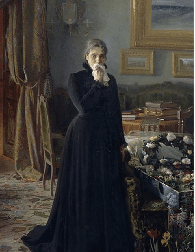 Inconsolable Grief by Ivan Kramskoy (1884)