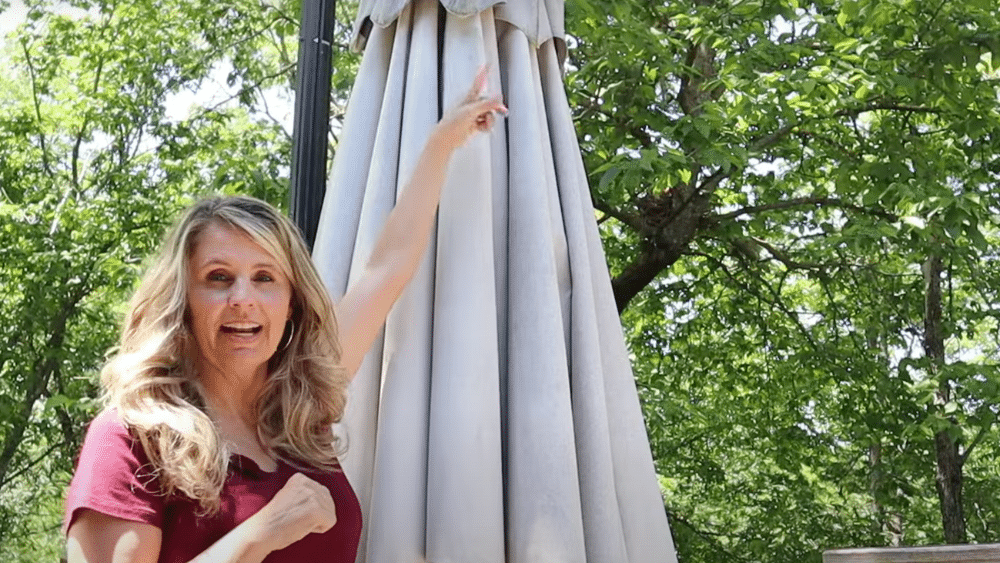 Step 1- Remove the Umbrella Fabric