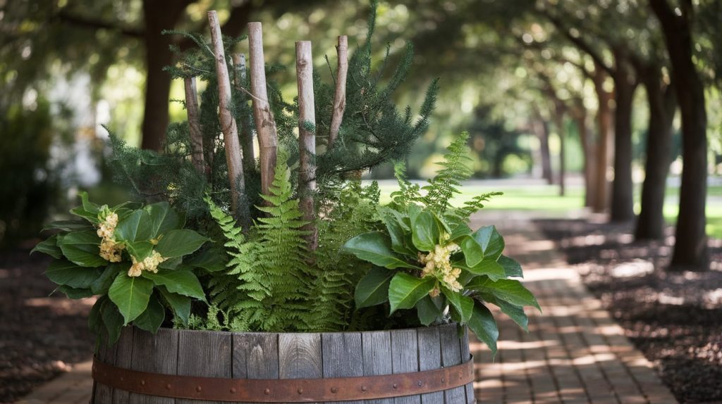 cedar-fern-mahonia-winter-planter
