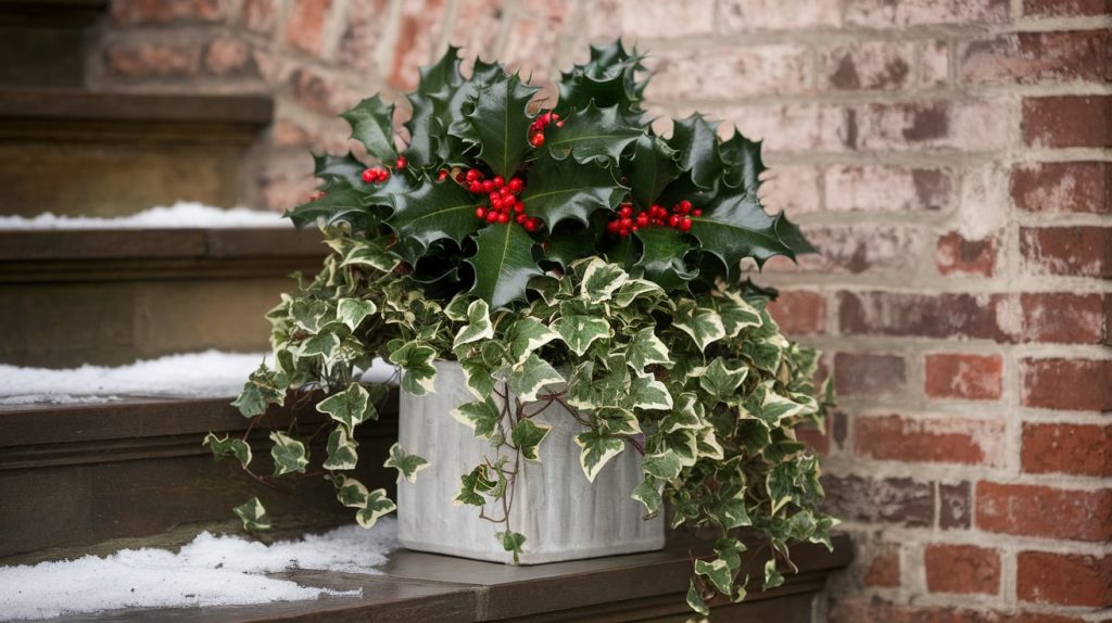 holly-ivy-winter-container