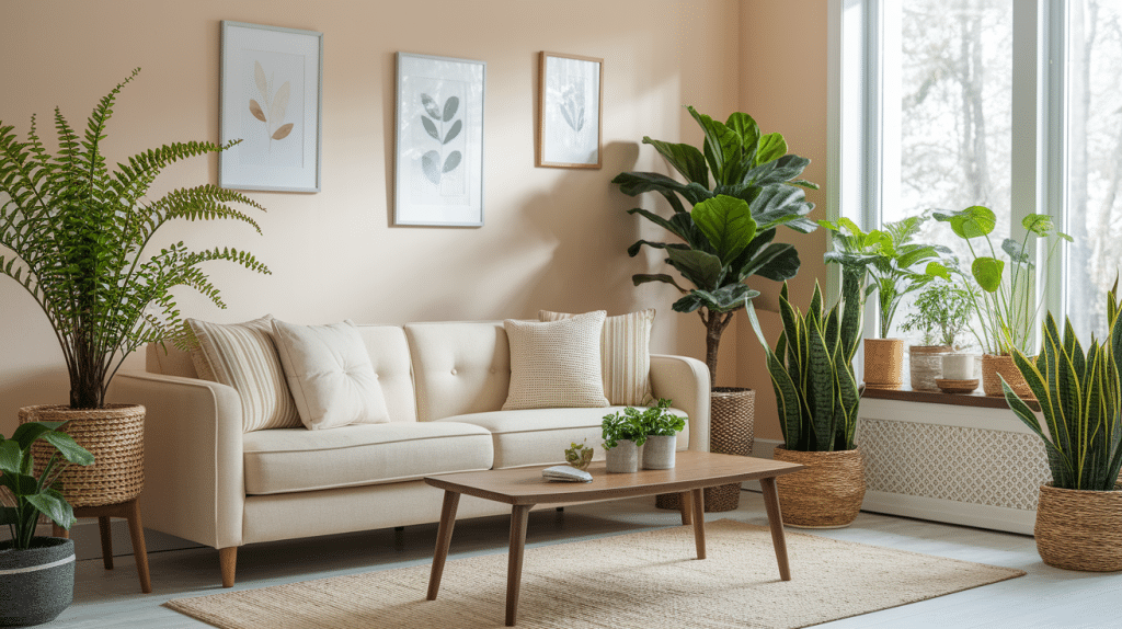 a-beige-living-room-with-indoor-plants
