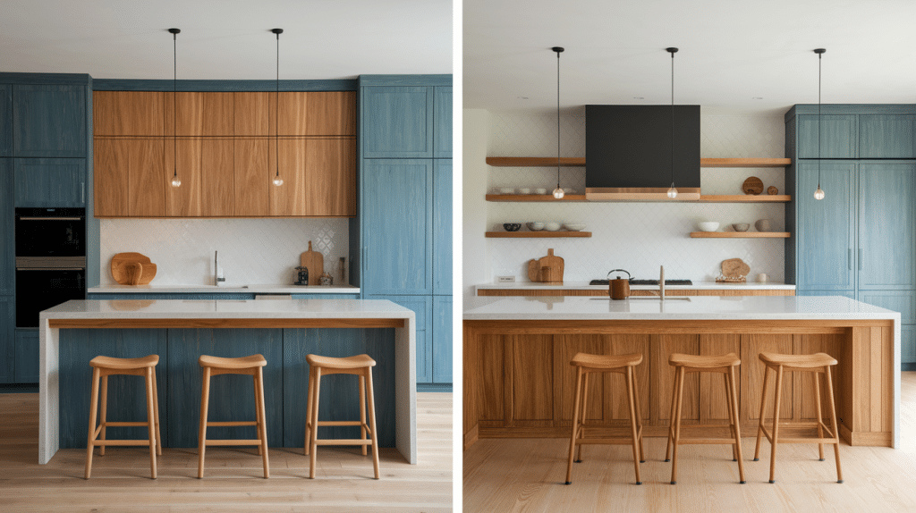 a-split-image-of-2-kitchens-showing-a-