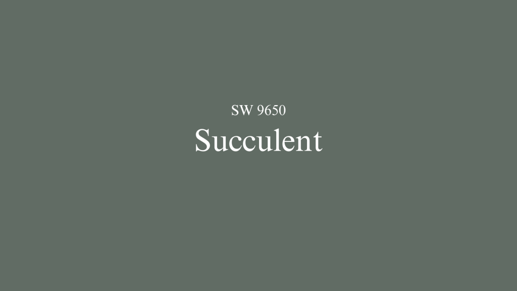sherwin williams succulent