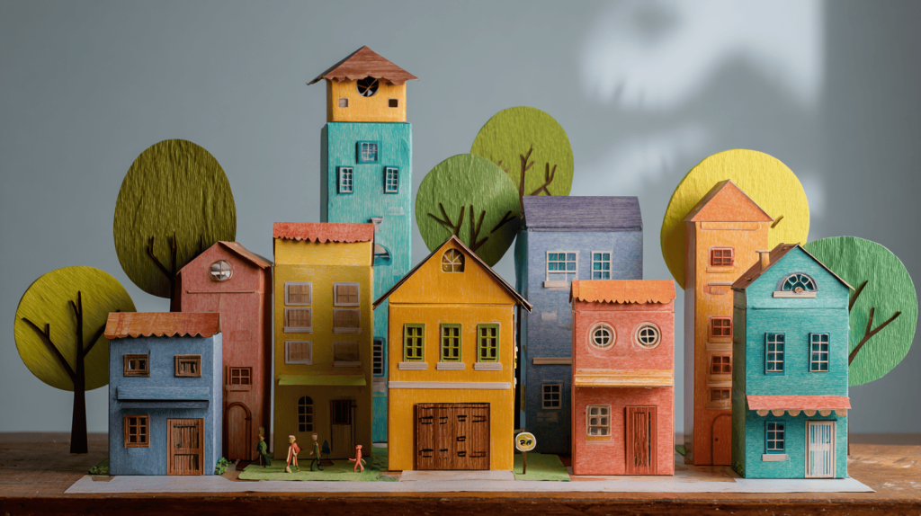 DIY Cereal Box Houses Recycled Kids Craft