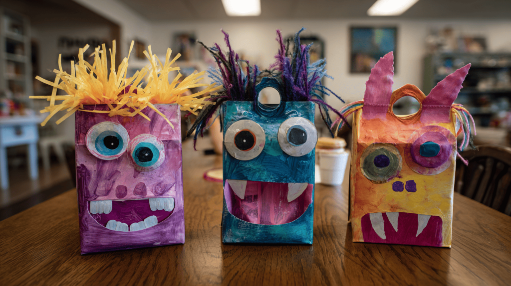 DIY Milk Jug Monster Masks Kids Craft