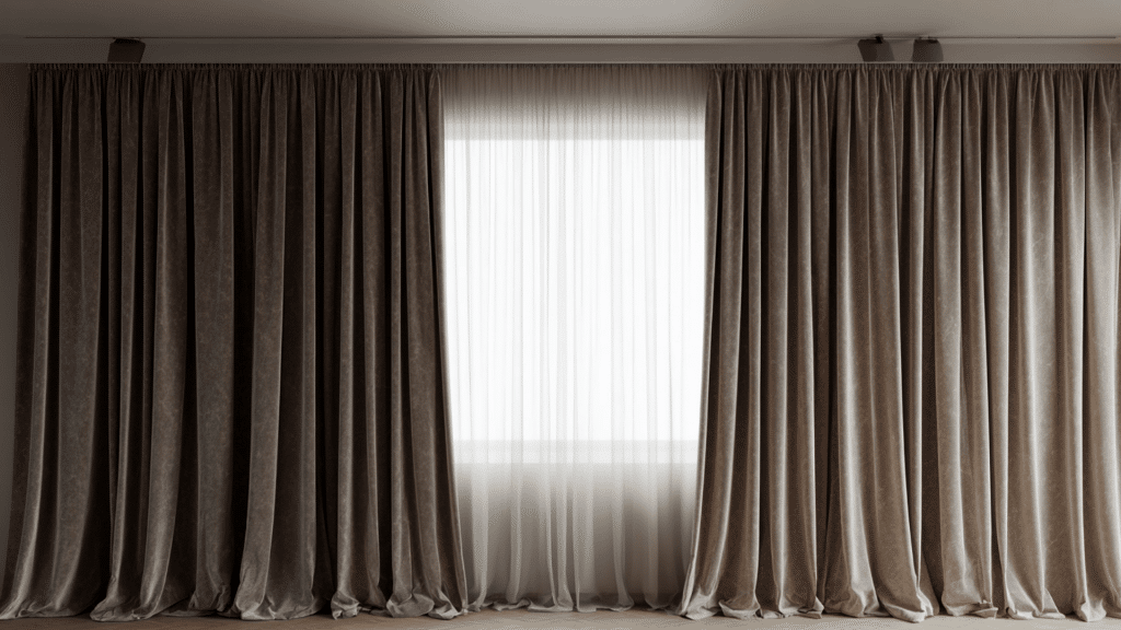 Floor to Ceiling Curtains on a Wall