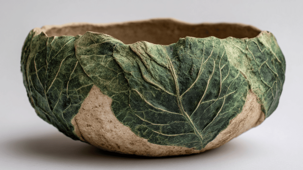 Leaf Imprint Pot
