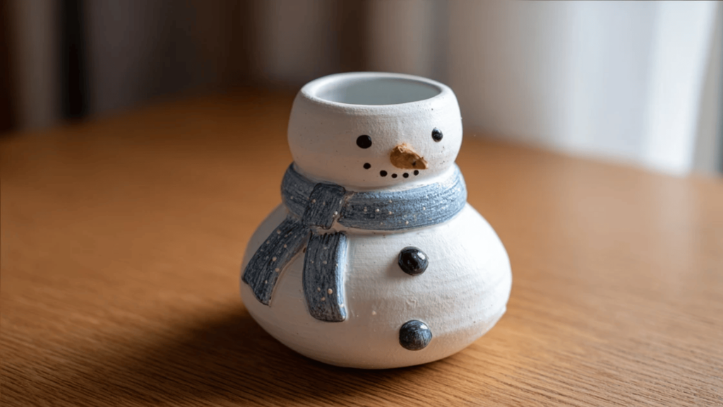 Snowman Pinch Pot