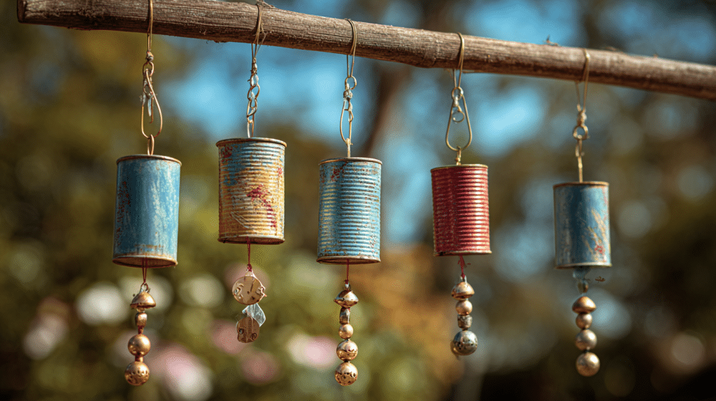 Tin Can Wind Chimes Recycled Craft For Kids