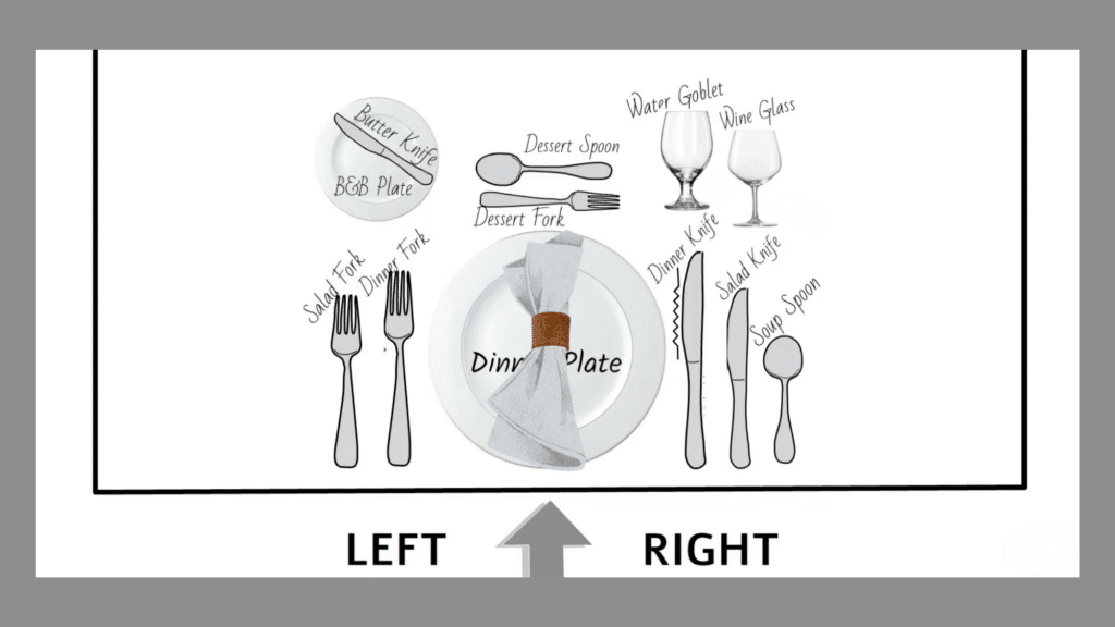 add the napkin and finishing touches