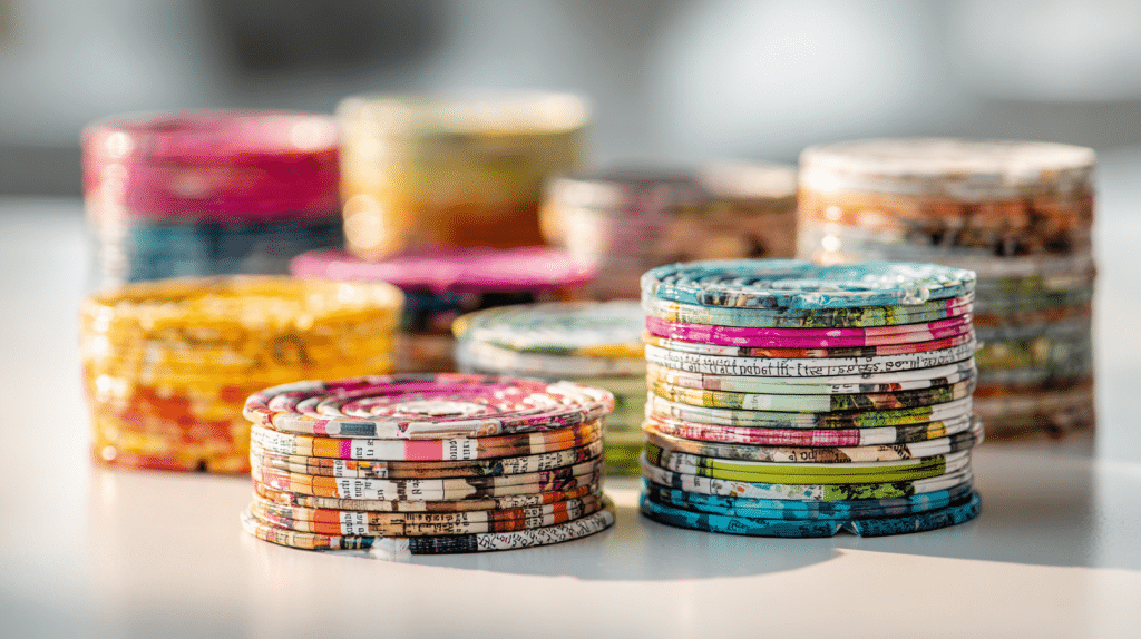 magazine strip coaster