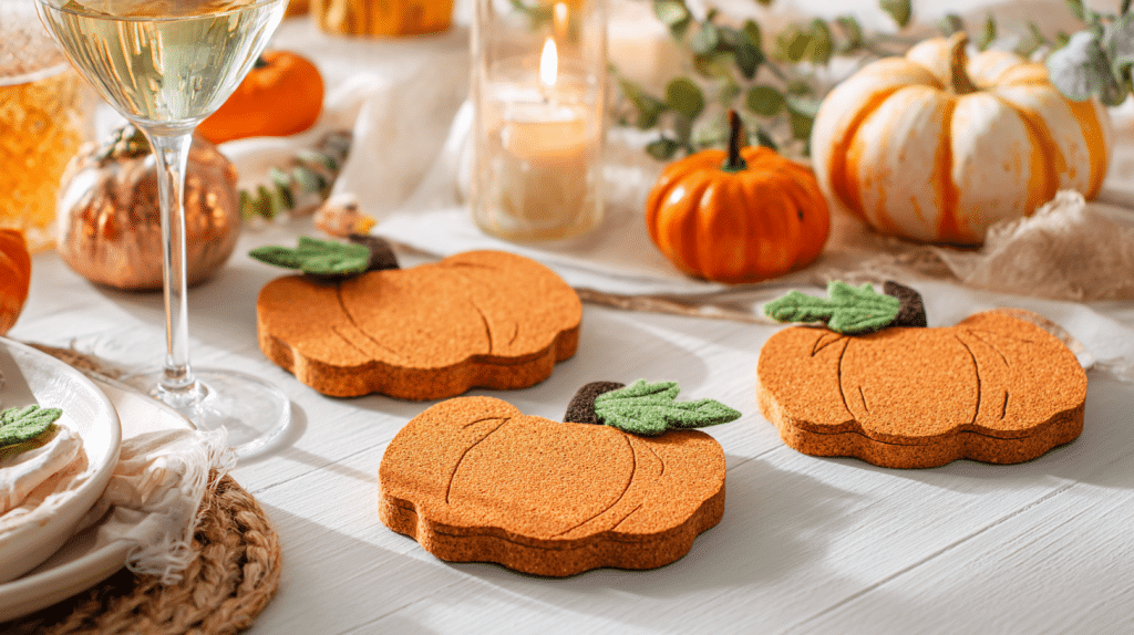 pumpkin coasters