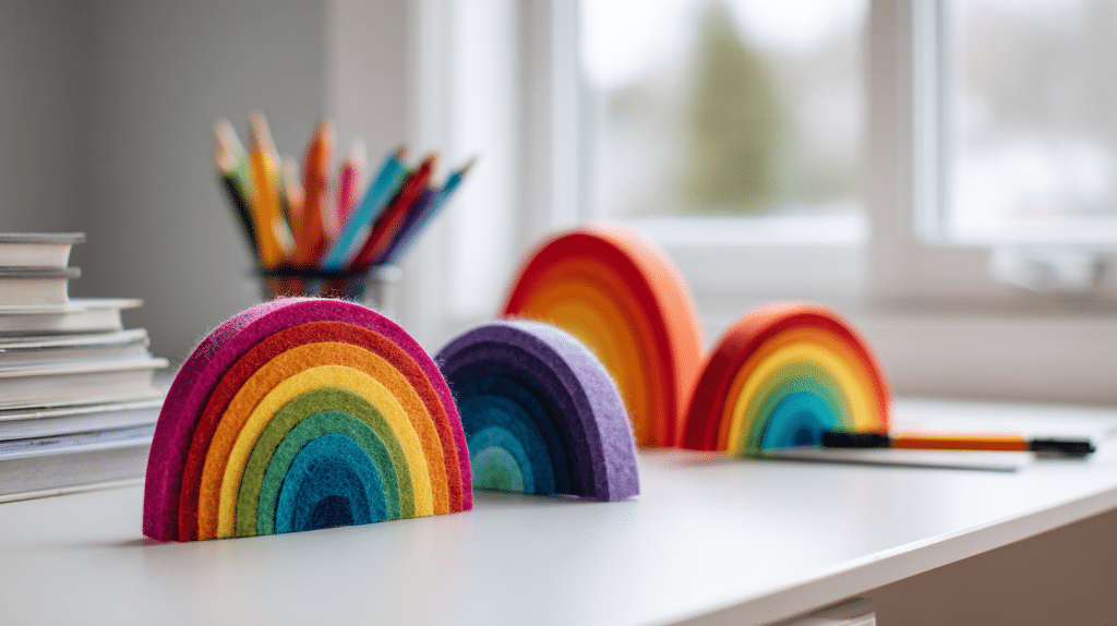 rainbow coasters