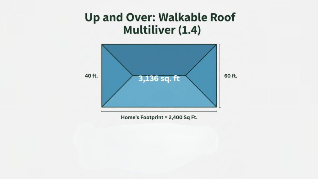 roof squares multiplier